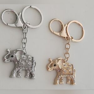 Elephant Bag Charm Or Key Ring..New In Packaging! Great Stocking Stuffers!